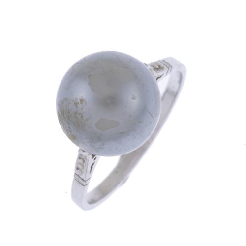 SOLITAIRE RING WITH TAHITI PEARL