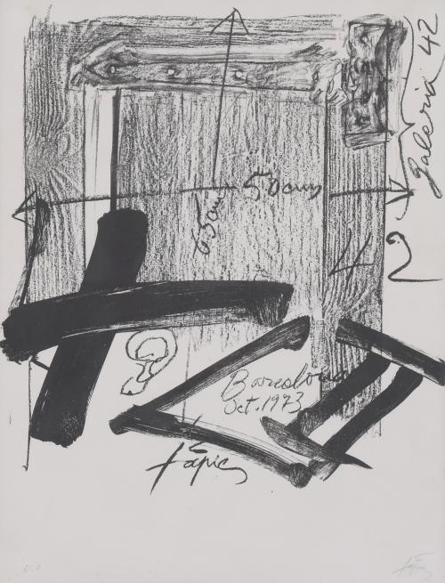 ANTONI TÀPIES (1923-2012). Lithograph.