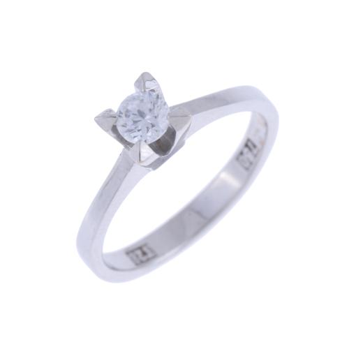 SOLITAIRE RING WITH ZIRCON