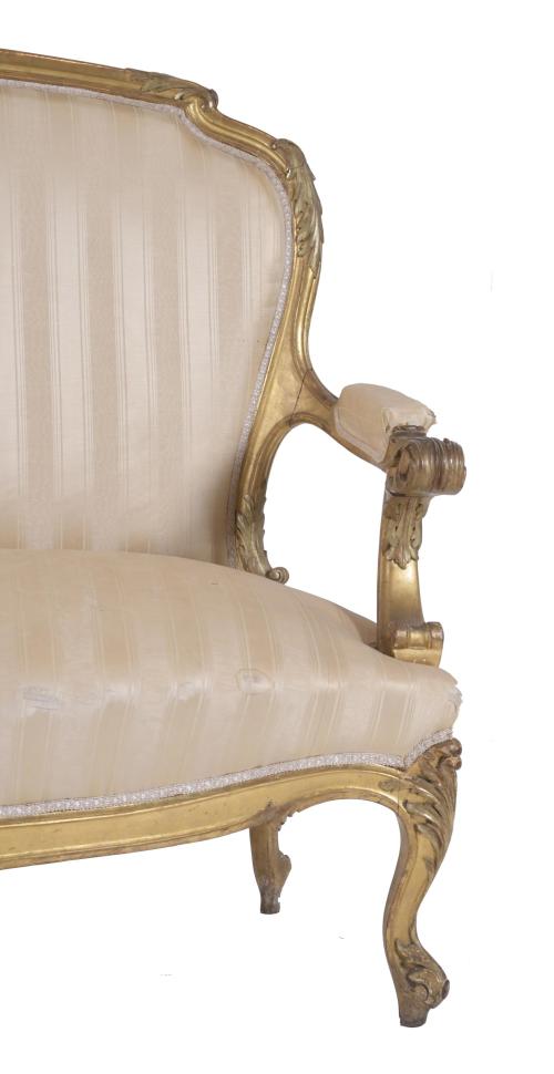 LOUIS XV STYLE COUCH, 20TH CENTURY.