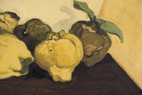 JOAQUÍN ILUNDÁIN SOLANO (1945).  "STILL LIFE WITH QUINCES".