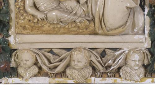 AFTER MODELS BY LUCA DELLA ROBIA (1400 - 1482). "MADONNA AN