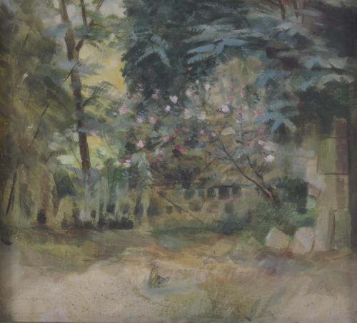 RAMON CAPMANY (1899-1992). "JARDÍN", 1918.