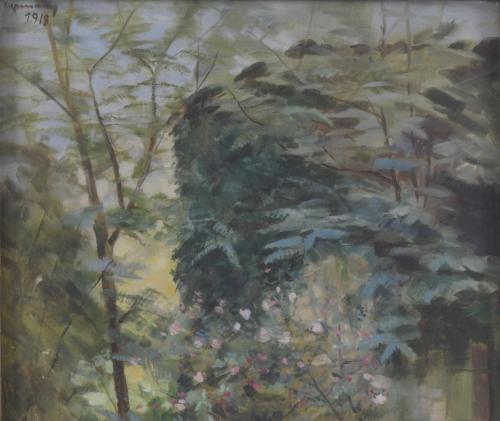 RAMON CAPMANY (1899-1992). "JARDÍN", 1918.