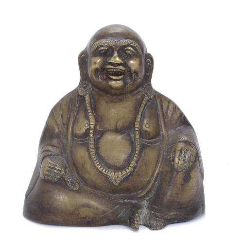 FIGURA DE BUDA EN BRONCE, SIGLO XX. 