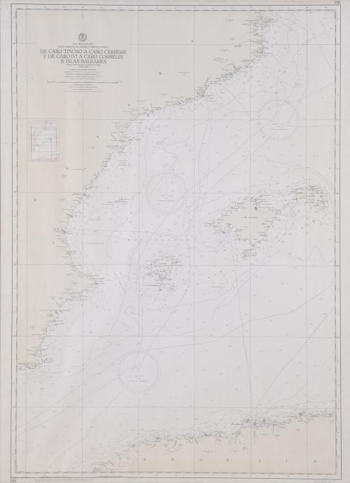 MAPA NÁUTICO DE CABO TIÑOSO, 1978.