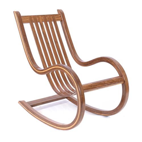 SALVADOR VIDAL. CHE-CHENT ROCKING CHAIR, CIRCA 1970.