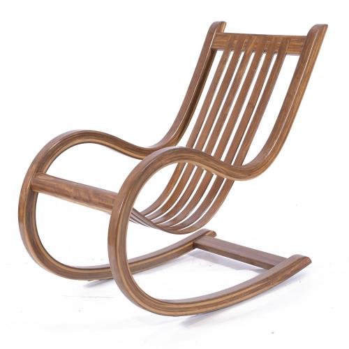 SALVADOR VIDAL. CHE-CHENT ROCKING CHAIR, CIRCA 1970.