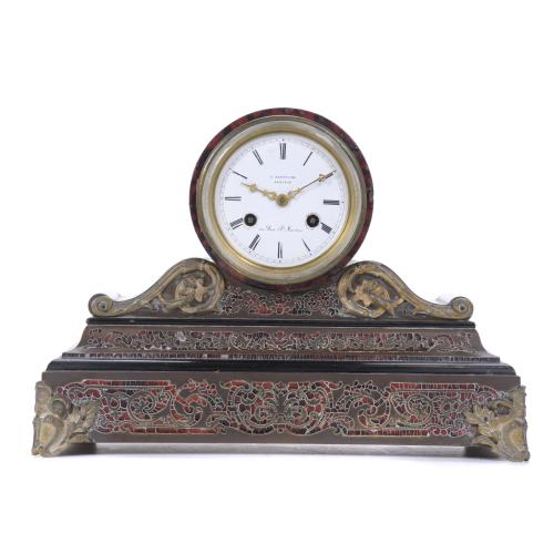 NAPOLEON III STYLE TABLE CLOCK AFTER LOUIS XIV MODELS, IN B