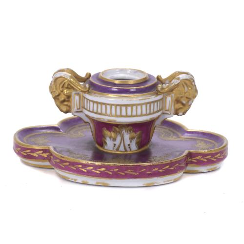 SÈVRES PORCELAIN INKWELL, 1768.