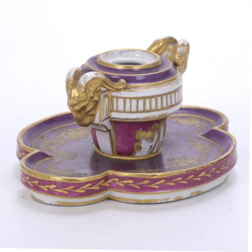 SÈVRES PORCELAIN INKWELL, 1768.