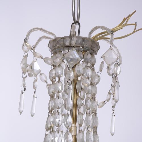 SMALL CEILING LAMP, CHARLES IV STYLE, LATE 19TH CENTURY.