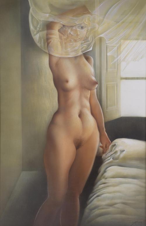 JOAN RIFÀ BENET (1926-2009). "DESNUDO FEMENINO", 1977.