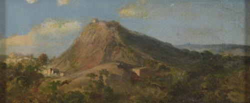 RAMÓN MARTÍ ALSINA (1826-1894). "PAISAJE CON MONTAÑA".