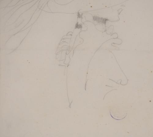 XAVIER GOSÉ (1876-1915). SKETCH FOR A WOMAN IN PROFILE.