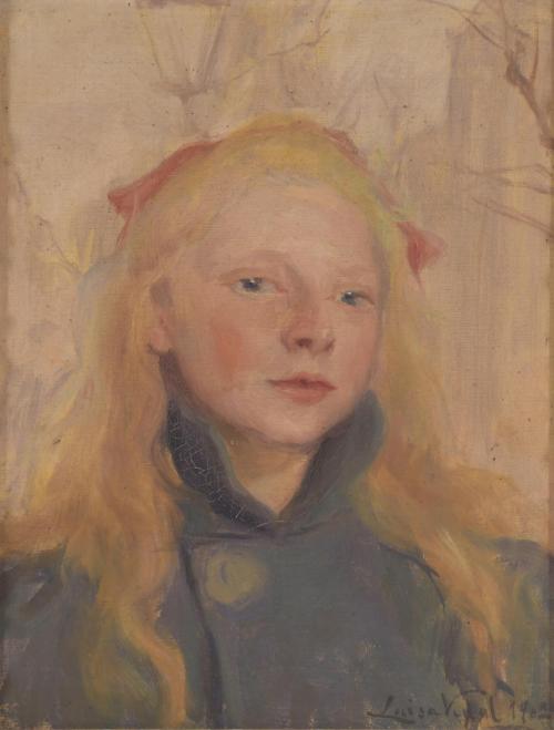 LLUÏSA VIDAL (1876-1918). "RETRATO JOVEN", 1902.