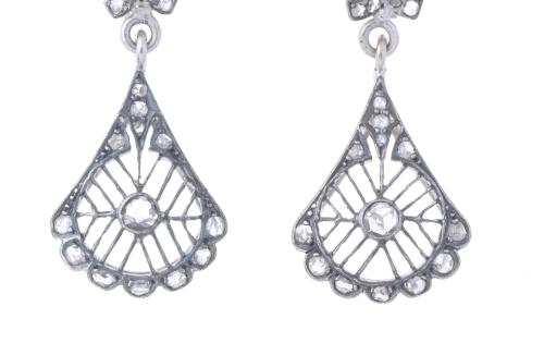 PENDIENTES BELLE ÉPOQUE CON DIAMANTES