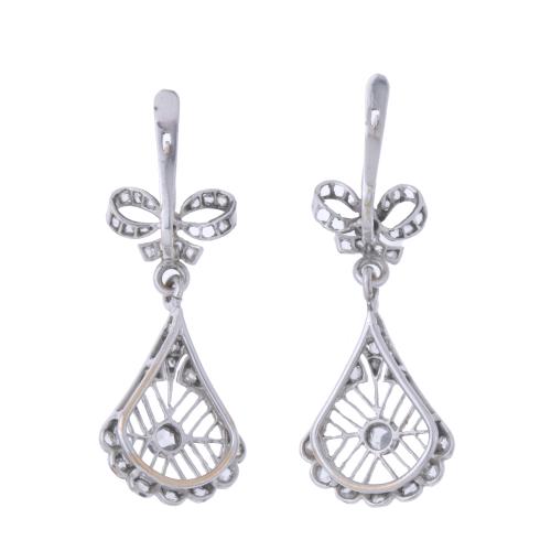 PENDIENTES BELLE ÉPOQUE CON DIAMANTES