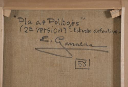 ELÍAS GARRALDA ALZUGARAY (1926-2012). "PLA DE POLITGÉS", se