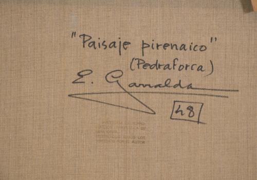 ELÍAS GARRALDA ALZUGARAY (1926-2012). "PAISAJE PIRENAICO, P