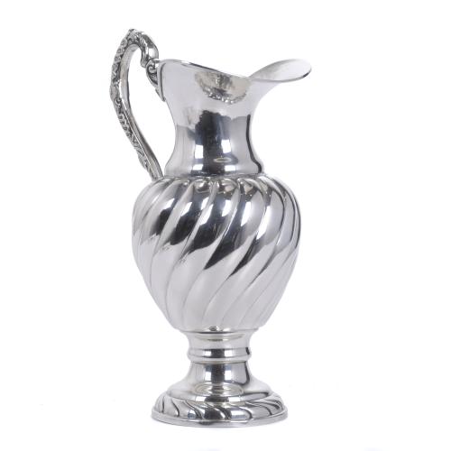 ORNAMENTAL SILVER JUG, 1940 - 1950. 