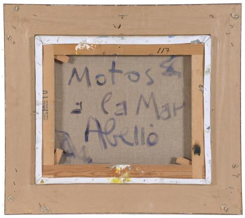 JOAN ABELLÓ (1922-2008). "Motos y la mar".