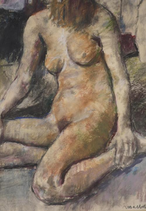 JOSEP MARIA MALLOL SUAZO (1910-1986). "JOVEN DESNUDA".