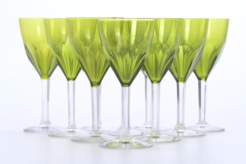 SET OF TEN GOBLETS, 20TH CENTURY.