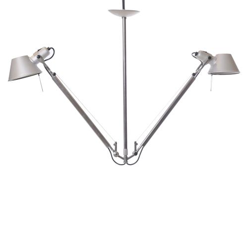 MICHELE DE LUCCHI (1951) Y GIANCARLO FASSINA (1935 - 2019) PARA ARTEMIDE. LÁMPARE DE TECHO MODELO "TOLOMEO DUE BRACCI SUSPENSION", DISEÑO DE 1987.