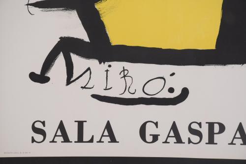 JOAN MIRÓ (1893-1983). CARTEL PARA LA EXPOSICIÓN  DE LA SAL