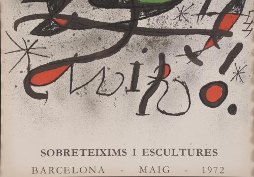 JOAN MIRÓ (1893-1983). CARTEL DE LA EXPOSICIÓN DE LA SALA G