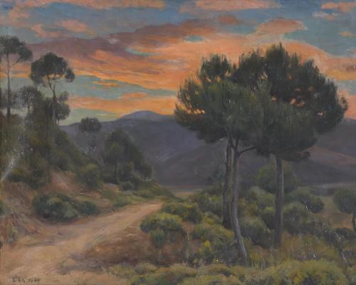 ENRIC GALWEY (1864-1931). "SUNSET".