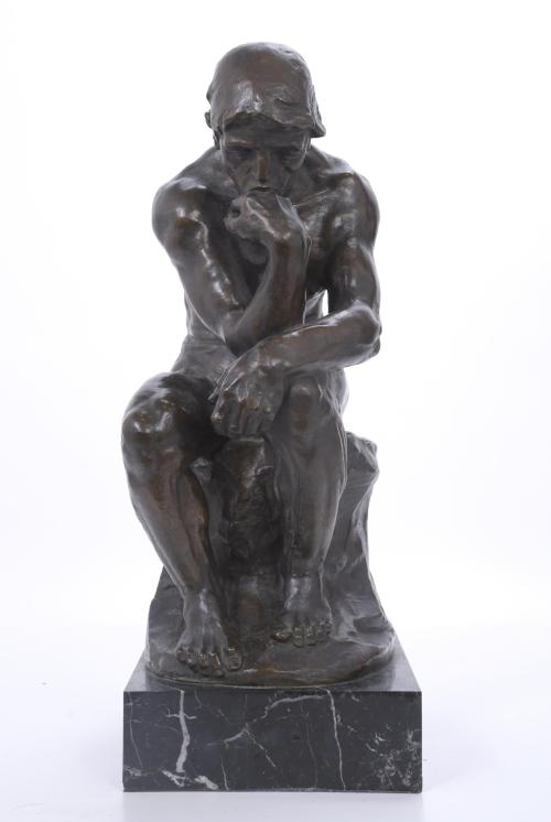 D. SEGUI. ‘THE THINKER’ BY AUGUSTE RODIN, MID 20TH CENTURY. 