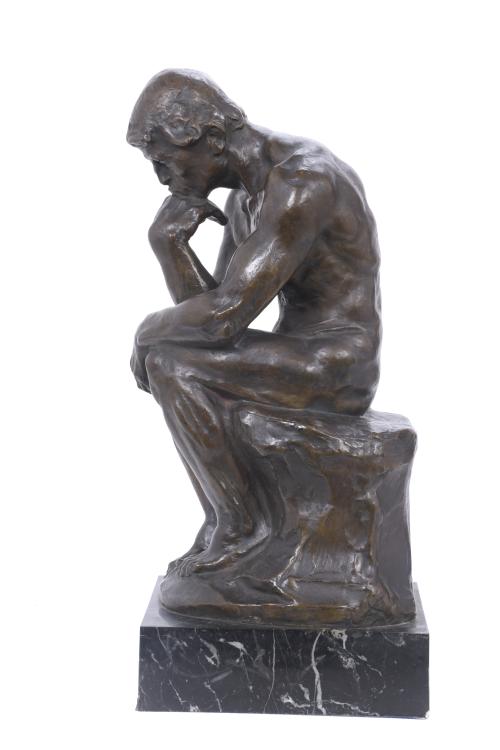 D. SEGUI. ‘THE THINKER’ BY AUGUSTE RODIN, MID 20TH CENTURY. 