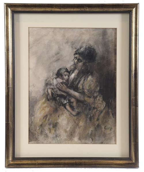 GUMERSINDO SÁINZ DE MORALES (1900-1976). "MATERNITY".