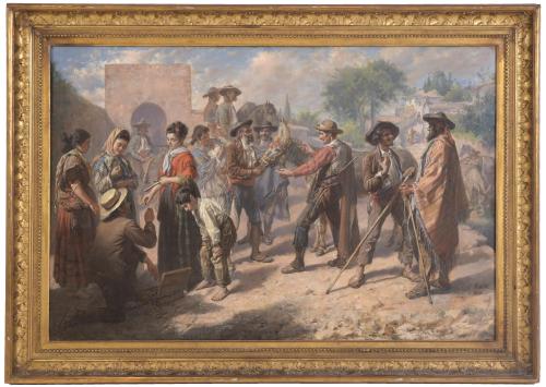 J. MARTIN (XIX-XX). "MERCADILLO", 1876.