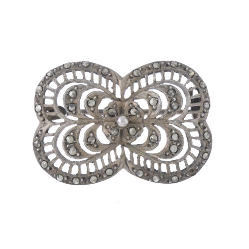 BROCHE MODERNISTA EN PLATA 