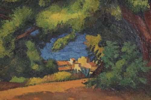 GUILLEM VILLA BASSOLS (1917-2005). "PAISAJE TEIÀ", 1946.