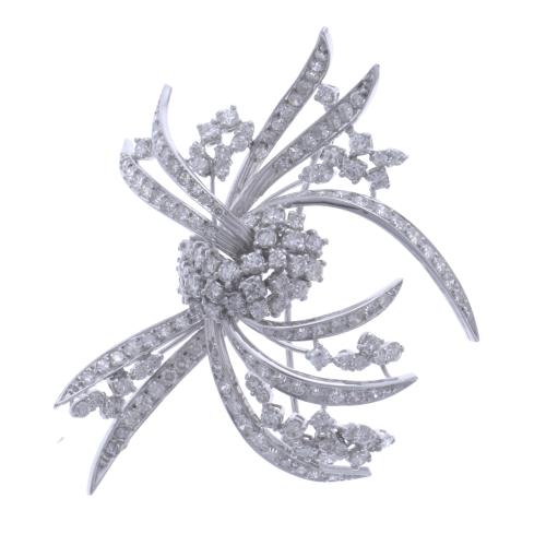 DIAMONDS BROOCH, 1970&#39;S.