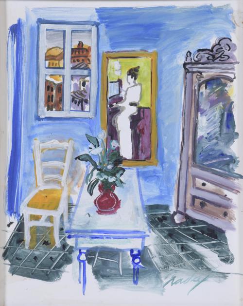 CARLES NADAL (1917-1998). "INTERIOR".