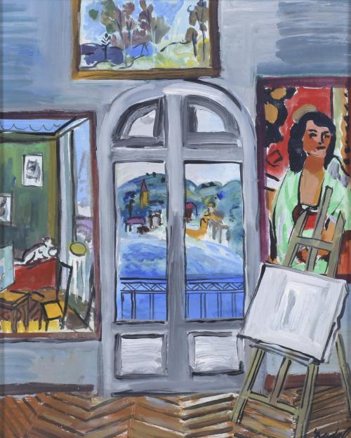 CARLES NADAL (1917-1998). "ARTIST&#39;S STUDIO".