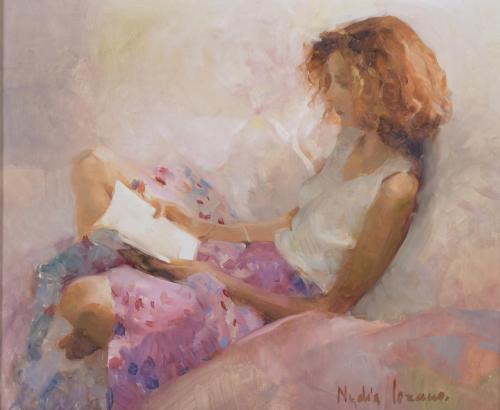 NYDIA LOZANO (1947). "READING".