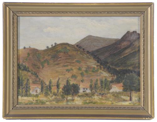 EARLY 20TH CENTURY SPANISH SCHOOL. "LANDSCAPE".