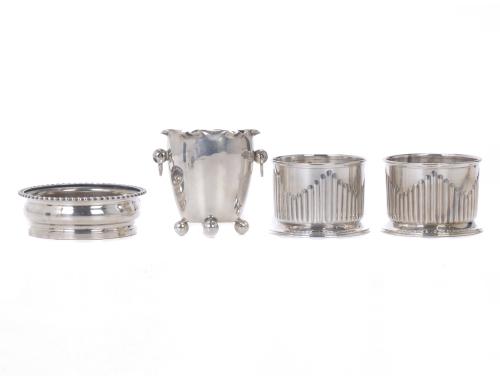 VARIOUS SILVER OBJECTS, 20TH CENTURY.