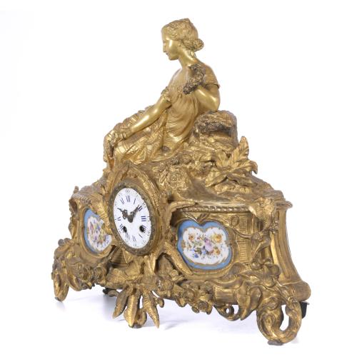 NAPOLEON III TABLE CLOCK, LATE 19TH CENTURY.