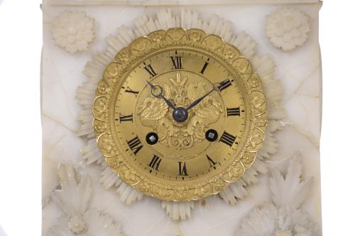 EMPIRE - CHARLES X TABLE CLOCK, CIRCA 1815 - 1825.