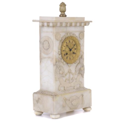 EMPIRE - CHARLES X TABLE CLOCK, CIRCA 1815 - 1825.