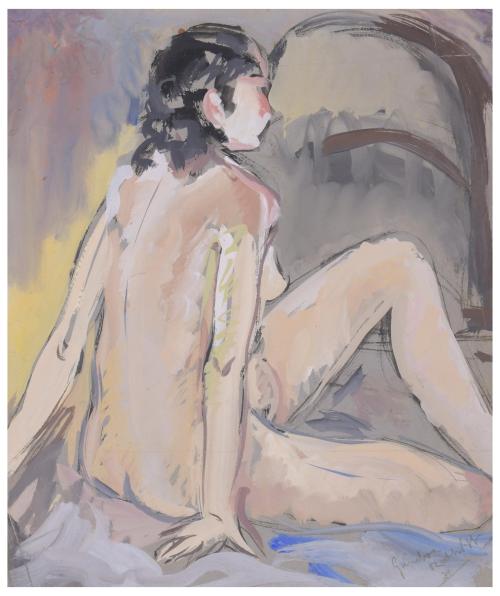 ANDREU GAMBOA ROTHVOSS (1919-1970). "FEMALE NUDE FROM BEHIND", 1931-37?