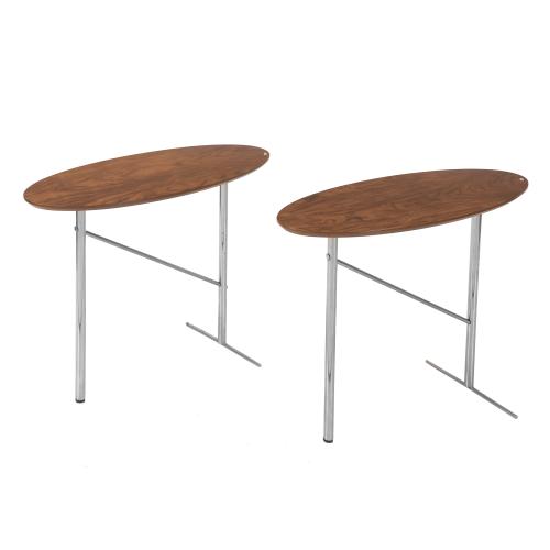  J.M. MASSANA (1947) AND J.M. TREMOLEDA (1946), FOR MOBLES 114. PAIR OF "ODEON" SIDE TABLES, DESIGN FROM 1986.