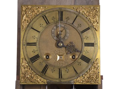 HENRY MERRY MAN (CIRCA 1674). ENGLISH GRANDFATHER CLOCK, 17